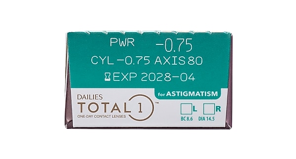 DAILIES TOTAL1® for Astigmatism 30