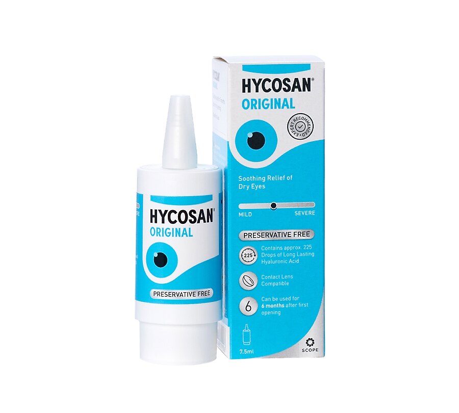 Hycosan Original 0.1% Hyaluronic Acid Eye Drops 7.5m
